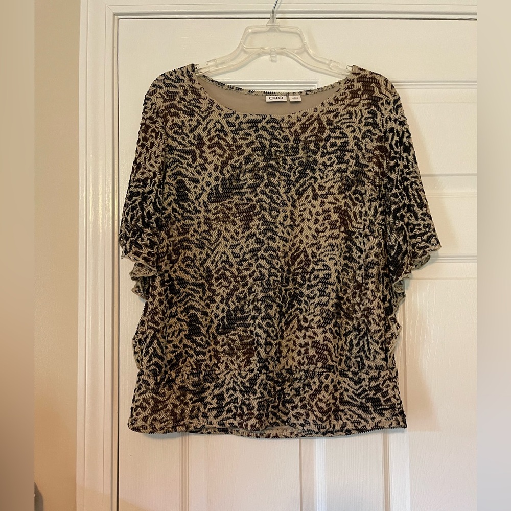 Animal print top